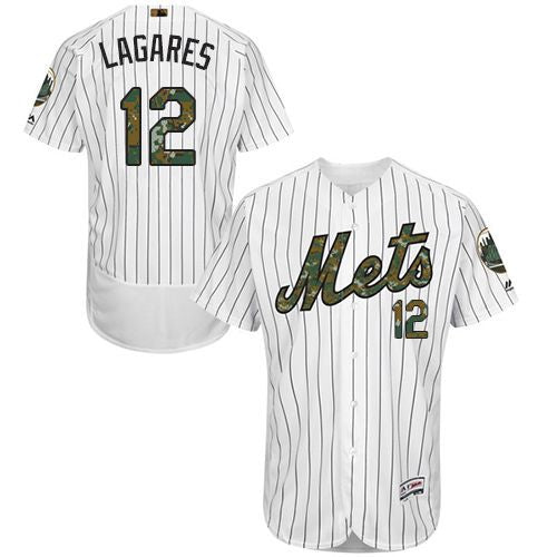 Juan Lagares New York Mets white Authentic jersey