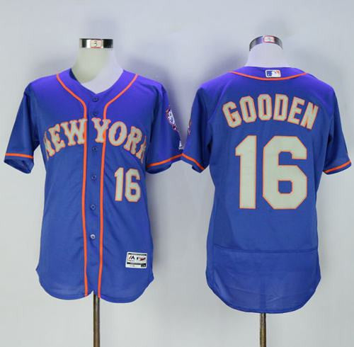 Dwight Gooden New York Mets blue Authentic jersey