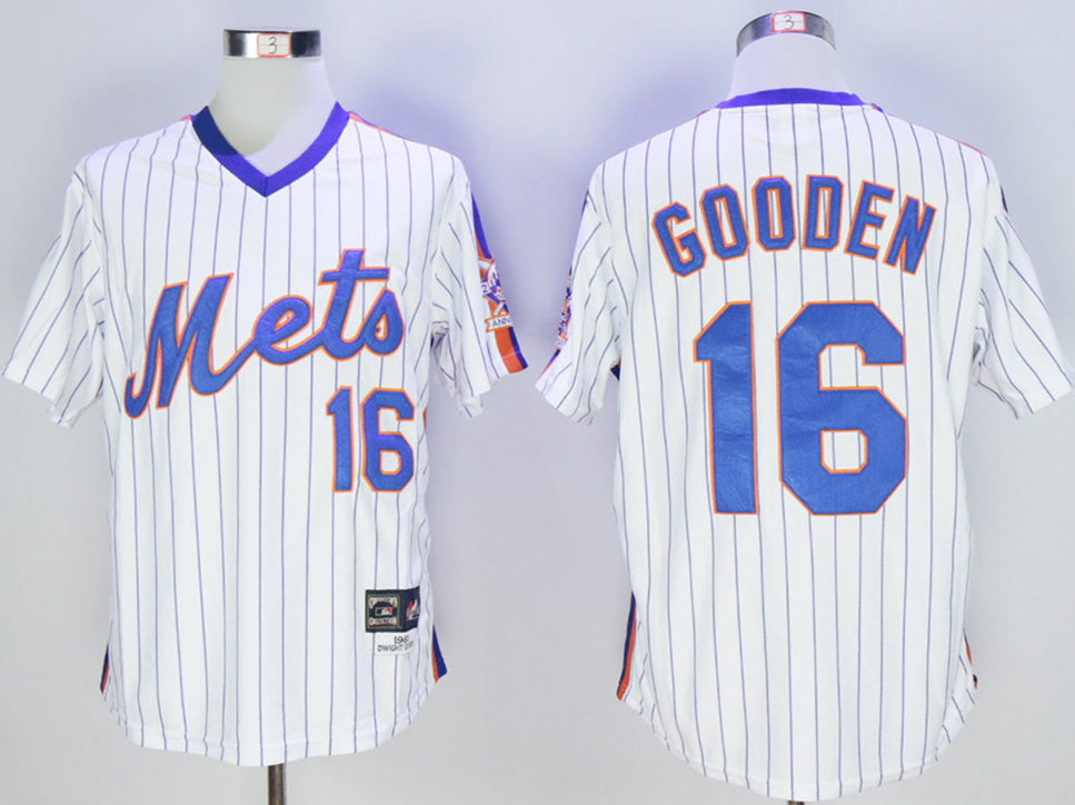 Dwight Gooden New York Mets white Cooperstown jersey