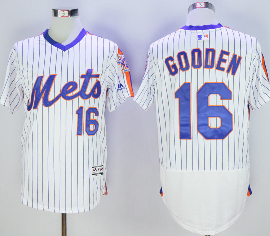Dwight Gooden New York Mets white Throwback jersey