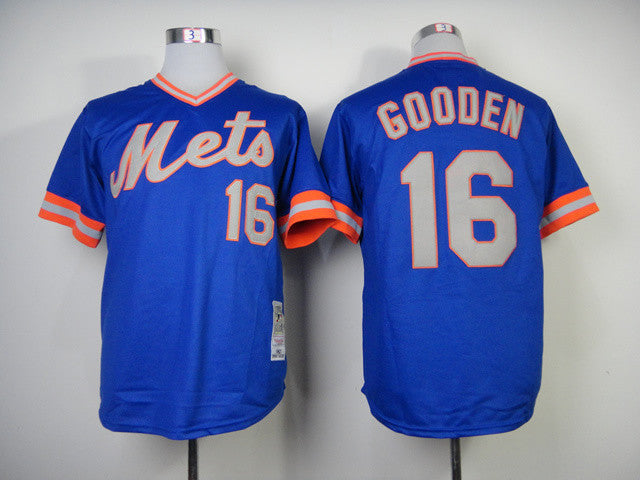 Gooden New York Mets blue Throwback jersey