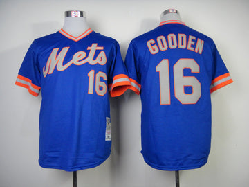 Gooden New York Mets blue Throwback jersey