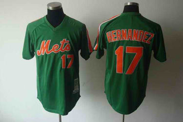 Keith Hernandez New York Mets green jersey