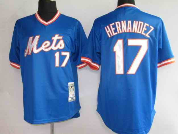Keith Hernandez New York Mets blue jersey