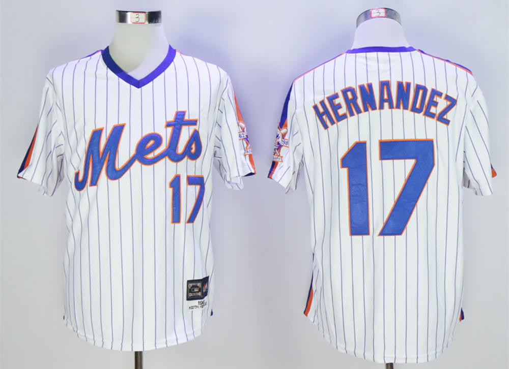 Keith Hernandez New York Mets white Cooperstown jersey