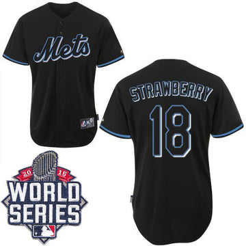 Darryl Strawberry New York Mets black Fashion jersey