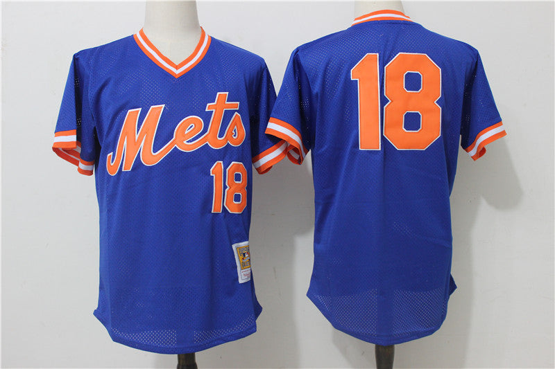Darryl Strawberry New York Mets blue Cooperstown jersey