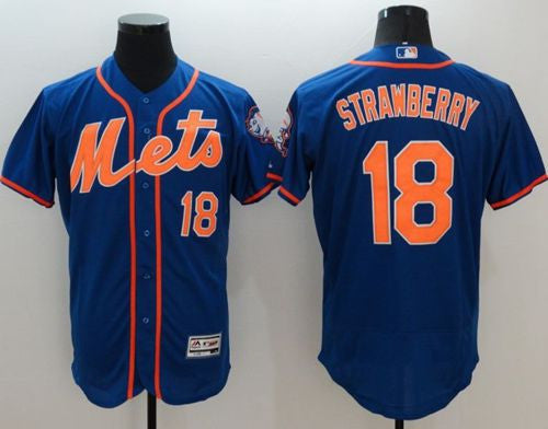 Darryl Strawberry New York Mets blue Authentic jersey