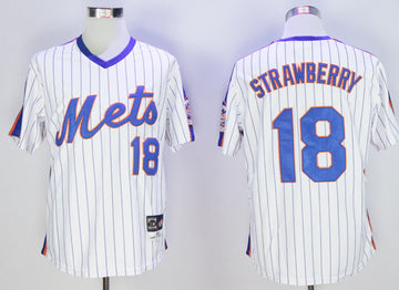 Darryl Strawberry New York Mets white Cooperstown jersey