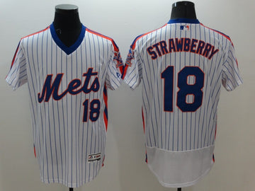 Darryl Strawberry New York Mets white Cooperstown jersey