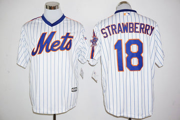 Darryl Strawberry New York Mets white Cooperstown jersey