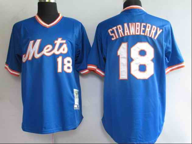 Strawberry New York Mets blue jersey