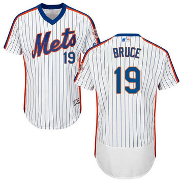 Jay Bruce New York Mets white Cooperstown jersey