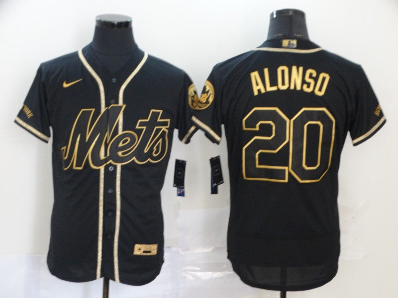 Pete Alonso New York Mets black jersey