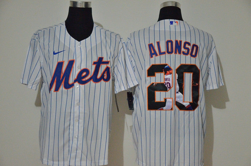 Pete Alonso New York Mets white jersey