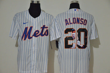 Pete Alonso New York Mets white jersey
