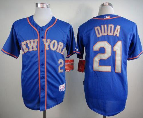 Lucas Duda New York Mets blue Alternate jersey