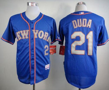 Lucas Duda New York Mets blue Alternate jersey