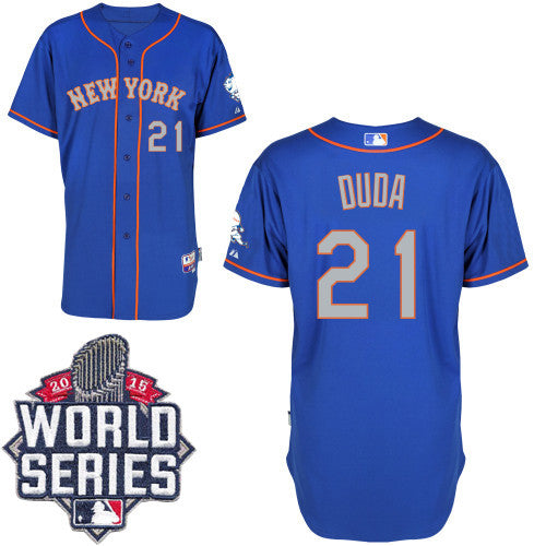 Lucas Duda New York Mets blue Alternate jersey