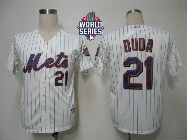 Lucas Duda New York Mets cream Alternate jersey