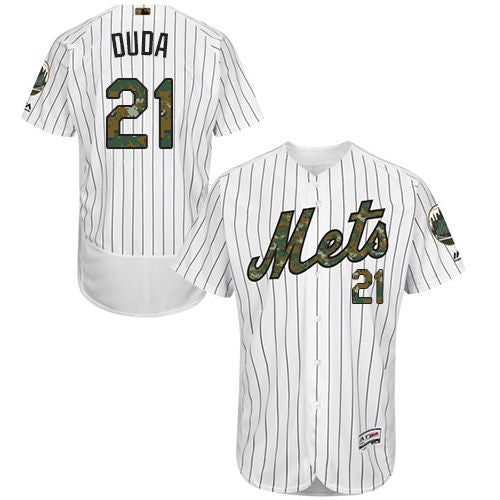 Lucas Duda New York Mets white Authentic jersey