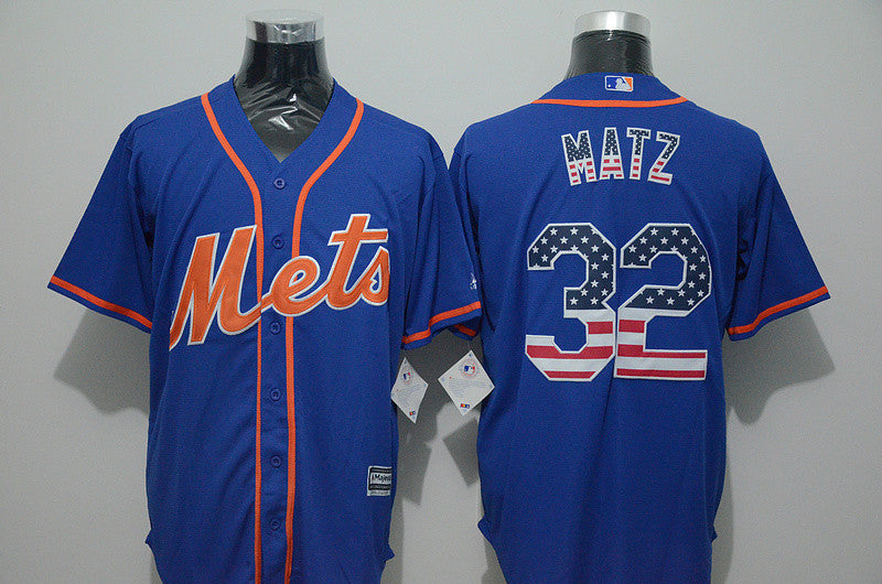 Steven Matz New York Mets blue jersey
