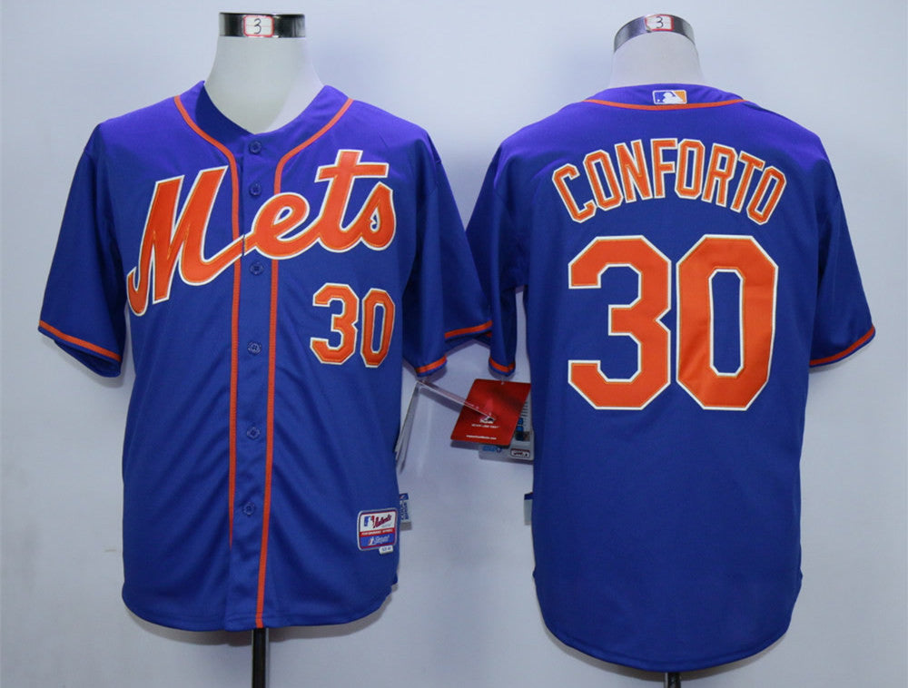 Conforto New York Mets blue jersey