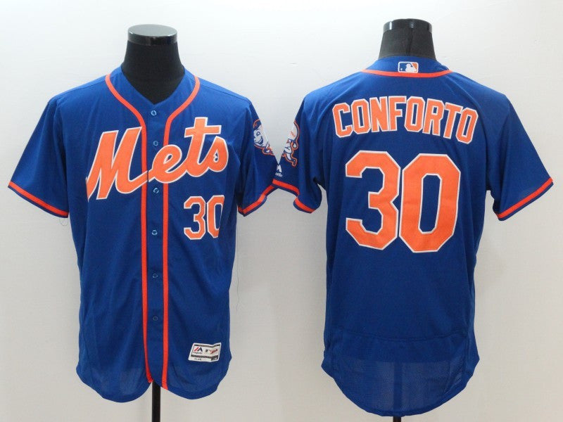 Michael Conforto New York Mets blue jersey