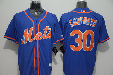 Michael Conforto New York Mets blue jersey