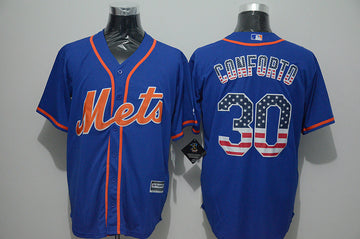 Michael Conforto New York Mets blue jersey