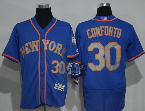Michael Conforto New York Mets blue Authentic jersey