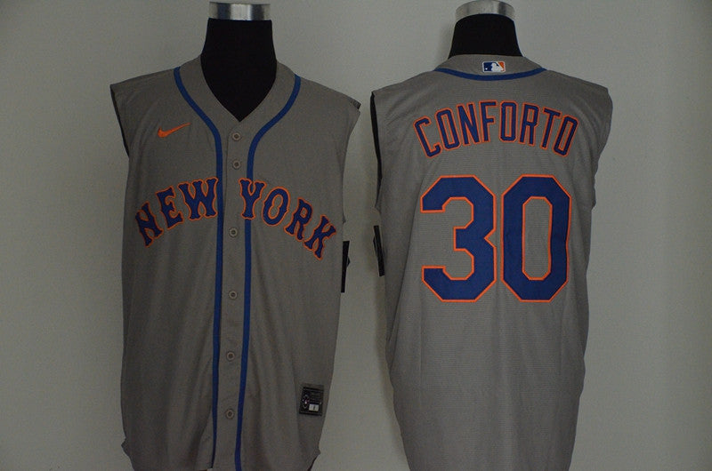 Michael Conforto New York Mets gray jersey