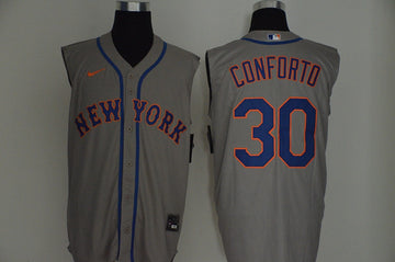 Michael Conforto New York Mets gray jersey