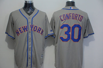 Michael Conforto New York Mets grey jersey
