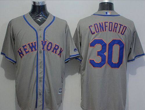 Michael Conforto New York Mets grey jersey