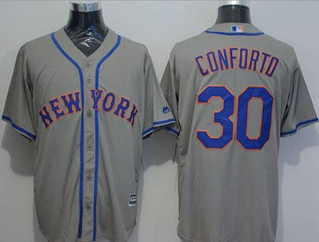 Michael Conforto New York Mets grey jersey