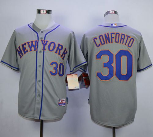 Michael Conforto New York Mets grey Road jersey