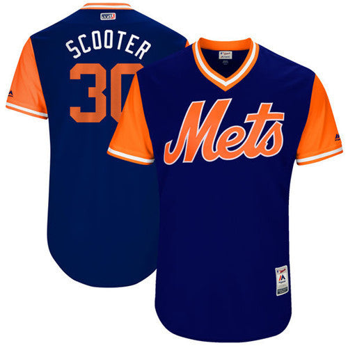 Michael Conforto Scooter Majestic New York Mets royal jersey