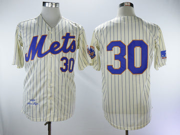 Nolan Ryan New York Mets cream Throwback jersey