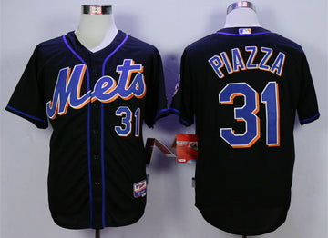Mike Piazza New York Mets black jersey