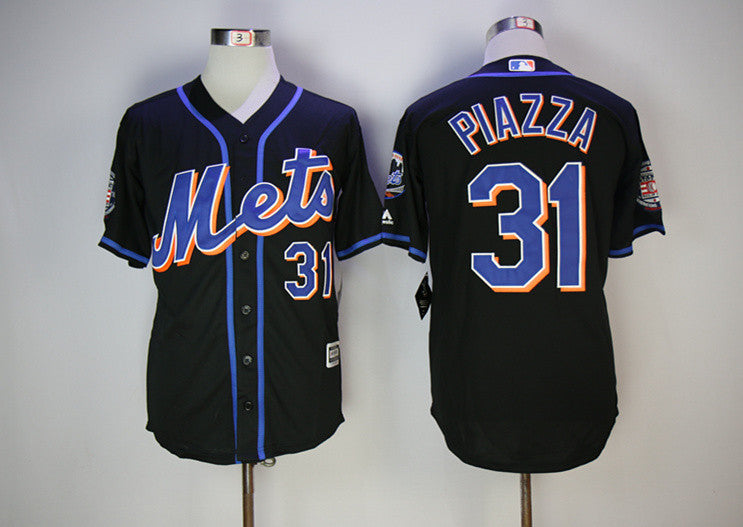 Mike Piazza New York Mets black jersey