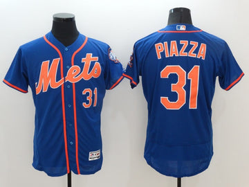 Mike Piazza New York Mets blue jersey