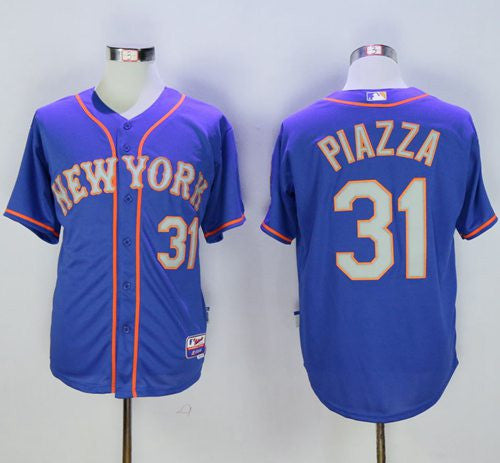 Mike Piazza New York Mets blue Alternate jersey