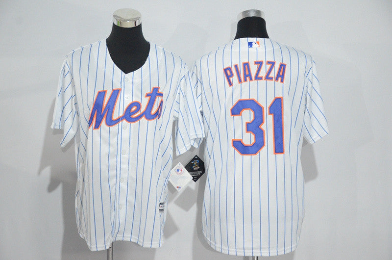 Mike Piazza New York Mets white jersey
