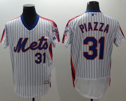 Mike Piazza New York Mets white Alternate jersey