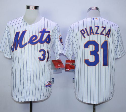 Mike Piazza New York Mets white Home jersey
