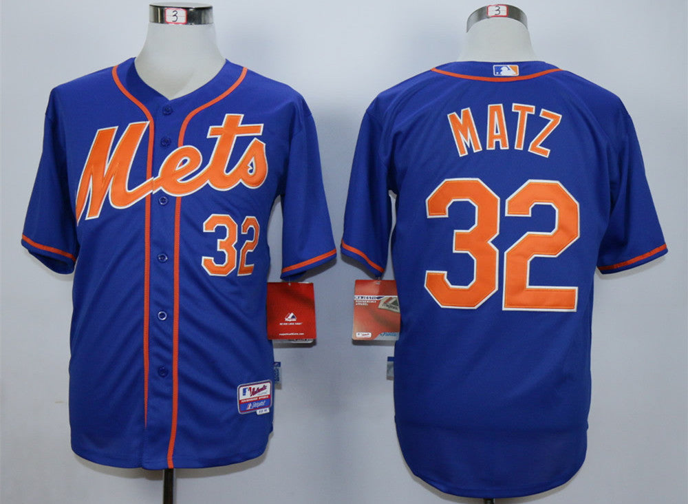 Steven Matz New York Mets blue jersey