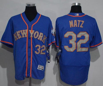 Steven Matz New York Mets blue Authentic jersey