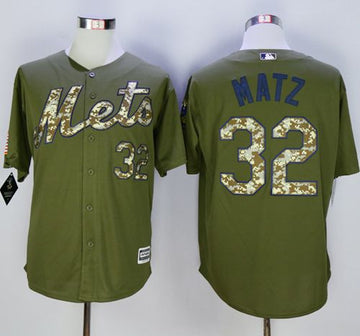 Steven Matz New York Mets green Camo jersey