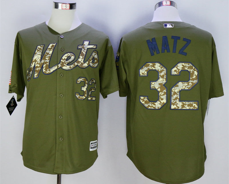 Steven Matz New York Mets olive jersey